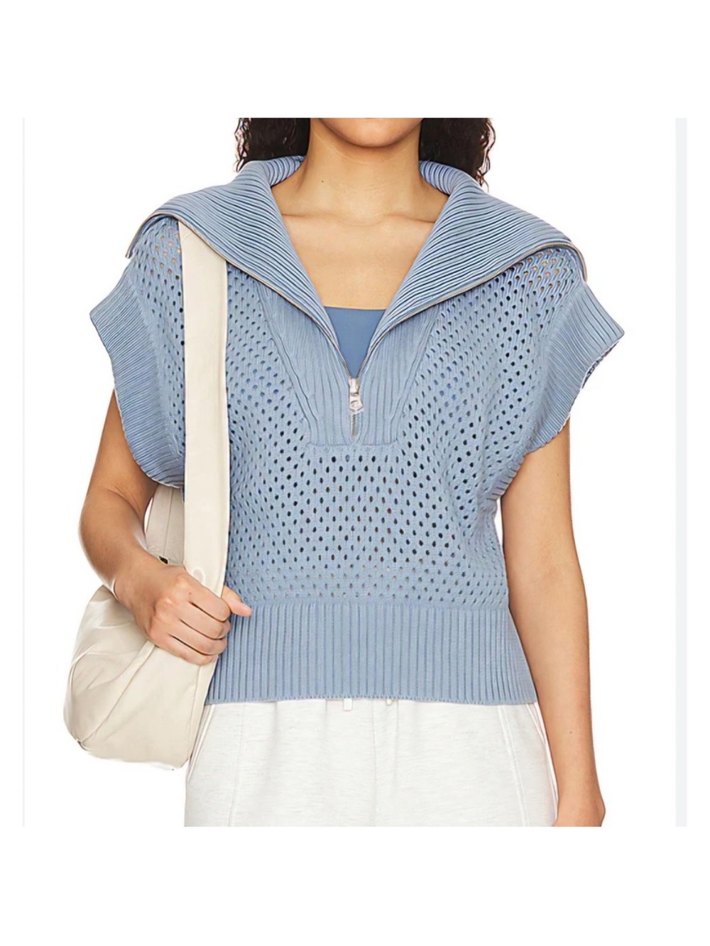 Varley Mila Half-Zip Sweater Vest Size X-Small